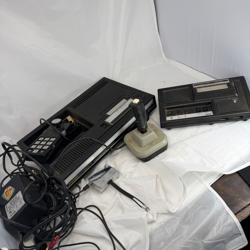 Vintage ColecoVision Console Bundle with Expansion Module 1 Wico Boss Joystick